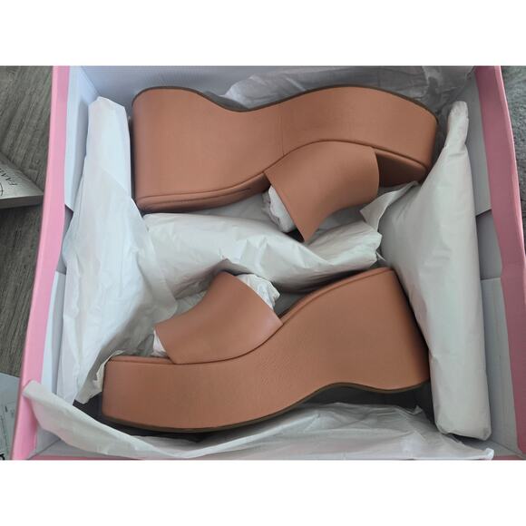 NWT Anthropologie Intentionally Blank Platform Wedge Sandals - 40 EU - Picture 5 of 7